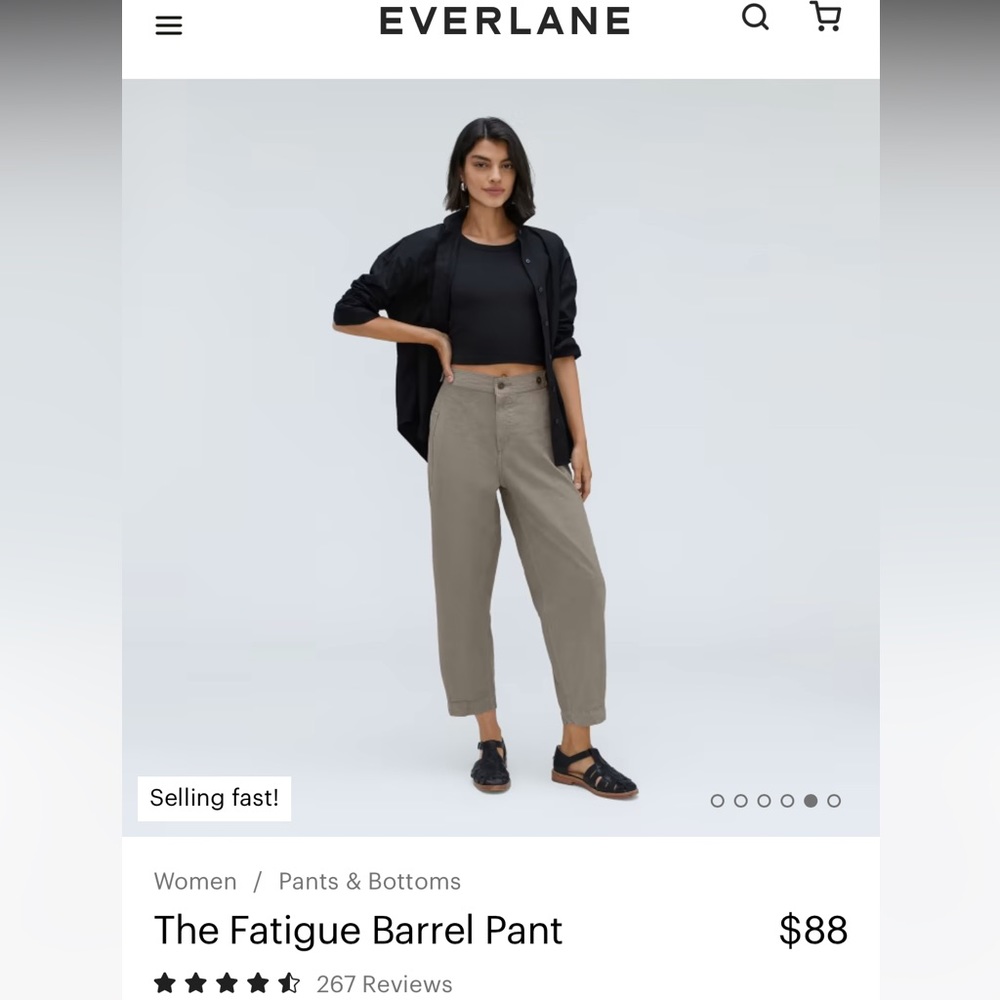 EVERLANE fatigue barrel pant